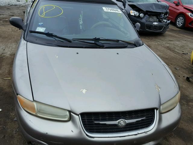 3C3EL55H2XT581057 - 1999 CHRYSLER SEBRING JX GRAY photo 7