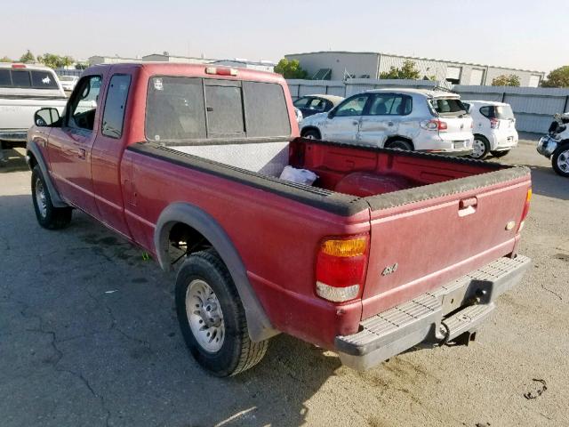 1FTZR15X1WTA64449 - 1998 FORD RANGER SUP RED photo 3