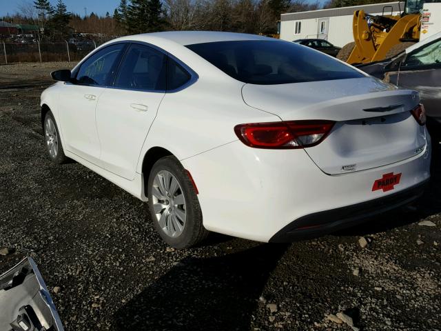 1C3CCCFB4FN749415 - 2015 CHRYSLER 200 LX WHITE photo 3