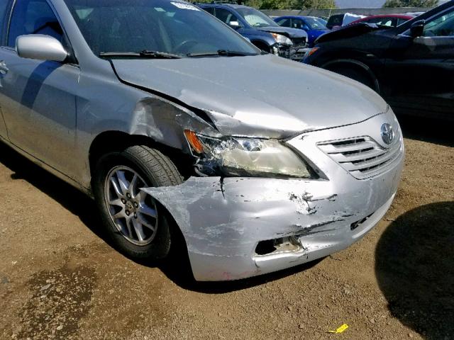 4T1BE46KX7U131171 - 2007 TOYOTA CAMRY CE SILVER photo 9