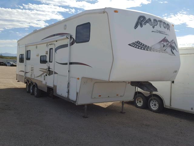 4YDF360377R802756 - 2007 KEYSTONE RAPTOR WHITE photo 1