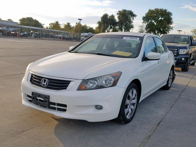 1HGCP36818A024399 - 2008 HONDA ACCORD EXL WHITE photo 2