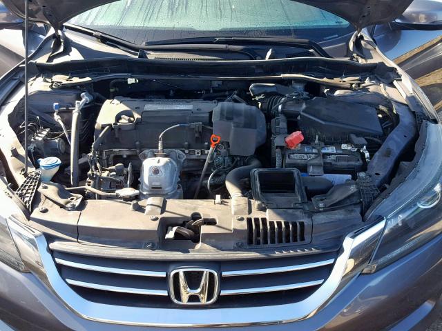 1HGCR2F8XDA277543 - 2013 HONDA ACCORD EXL GRAY photo 7