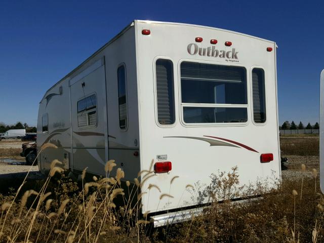 4YDT27R226G921041 - 2006 KEYSTONE OUTBACK WHITE photo 3
