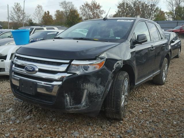 2FMDK4JC5DBE03578 - 2013 FORD EDGE SEL BLACK photo 2