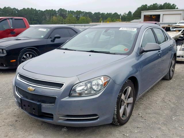 1G1ZJ57B39F193711 - 2009 CHEVROLET MALIBU 2LT BLUE photo 2