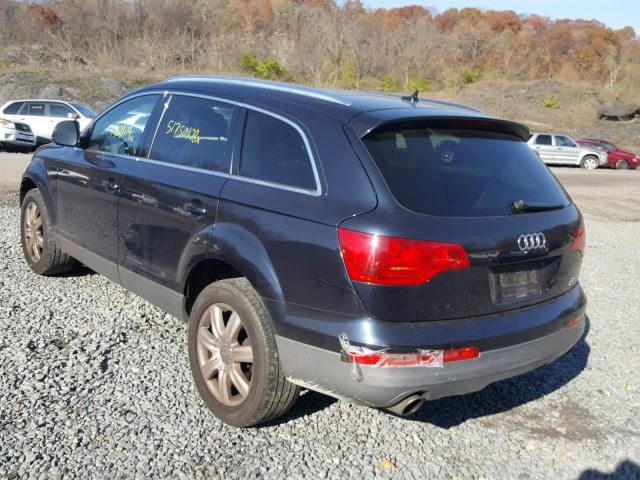 WA1AV74L87D101707 - 2007 AUDI Q7 4.2 QUA BLACK photo 3