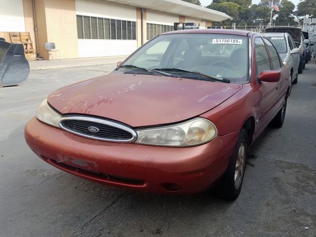 1FAFP6630XK153069 - 1999 FORD CONTOUR SE RED photo 2