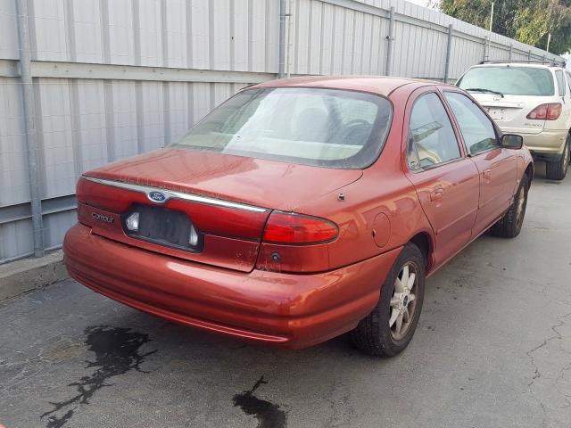 1FAFP6630XK153069 - 1999 FORD CONTOUR SE RED photo 4