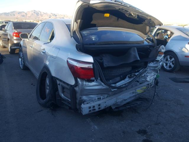 JTHBL46FX85064353 - 2008 LEXUS LS 460 SILVER photo 3