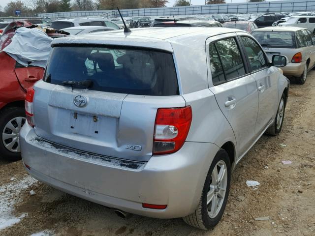 JTKKU10479J040999 - 2009 TOYOTA SCION XD SILVER photo 4