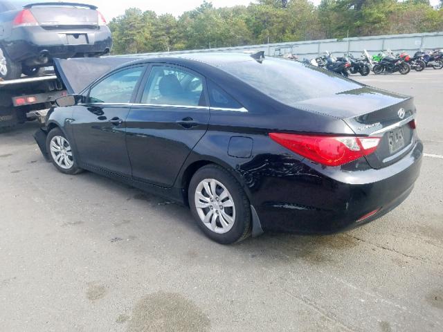 5NPEB4AC8DH586343 - 2013 HYUNDAI SONATA GLS BLACK photo 3