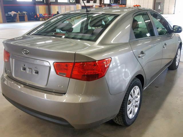 KNAFU4A28C5479665 - 2012 KIA FORTE EX GRAY photo 4