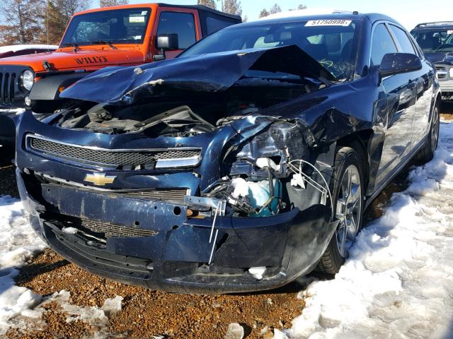 1G1ZC5EB2AF255052 - 2010 CHEVROLET MALIBU 1LT 蓝色 照片 2