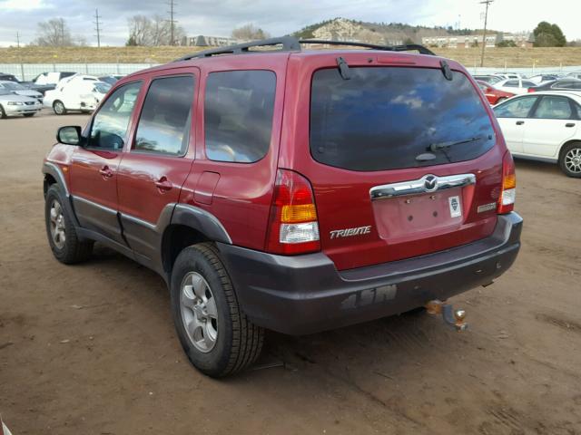 4F2CZ96184KM32918 - 2004 MAZDA TRIBUTE ES RED photo 3