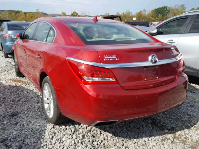 1G4GB5G35EF211135 - 2014 BUICK LACROSSE RED photo 3