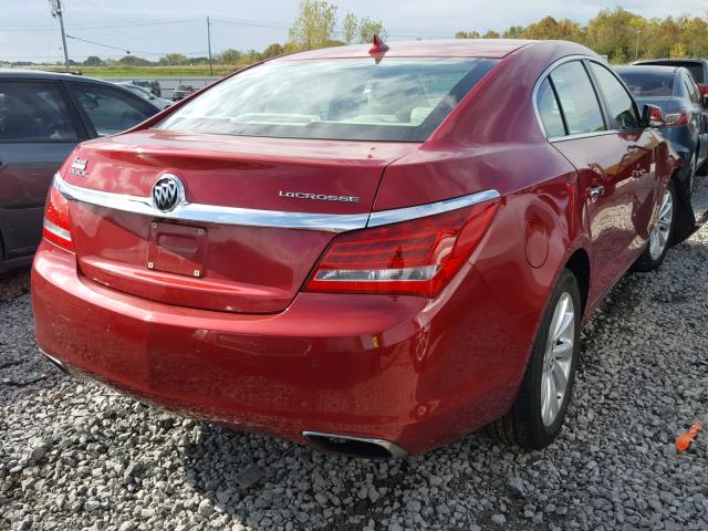 1G4GB5G35EF211135 - 2014 BUICK LACROSSE RED photo 4