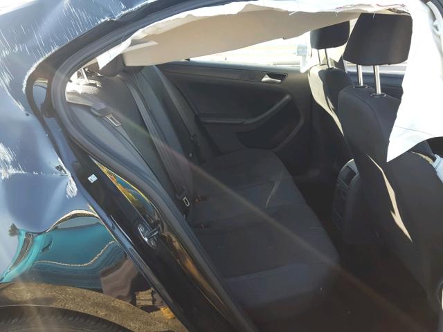 3VW2K7AJ7EM403445 - 2014 VOLKSWAGEN JETTA BASE BLACK photo 6