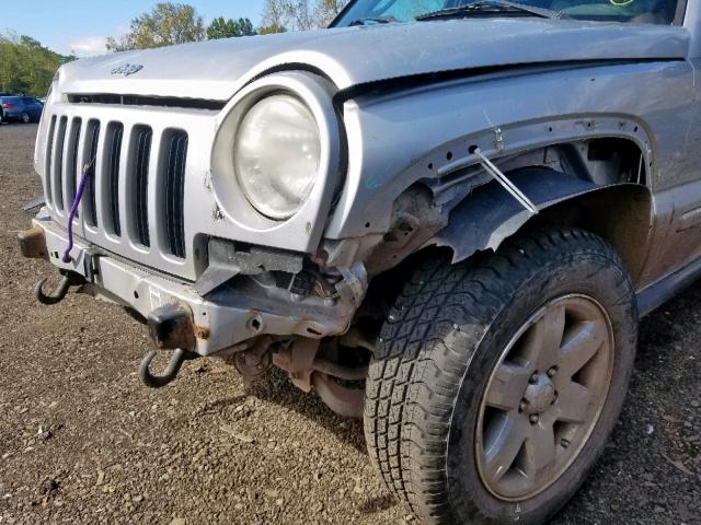 1J4GL58K27W523594 - 2007 JEEP LIBERTY LI SILVER photo 9