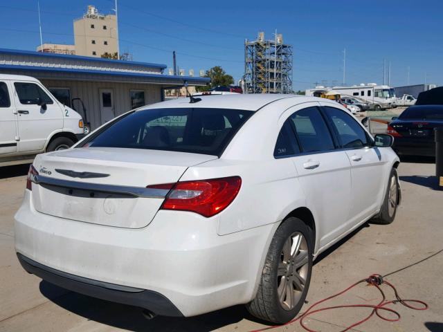 1C3CCBAB4CN295485 - 2012 CHRYSLER 200 LX WHITE photo 4