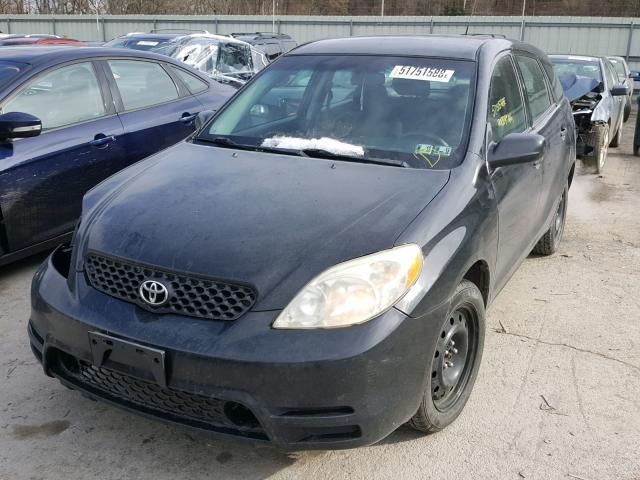 2T1KR32E53C075540 - 2003 TOYOTA MATRIX XR BLACK photo 2