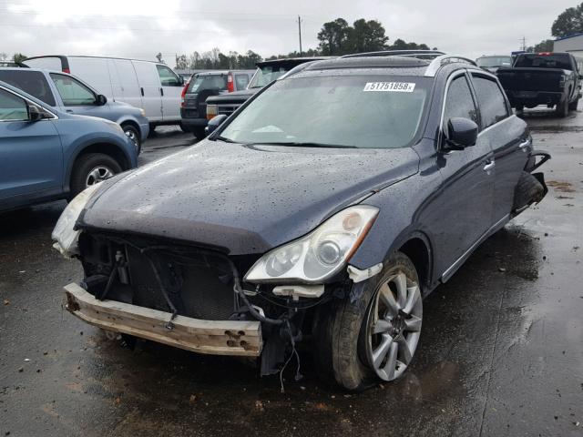 JN1AJ0HR8AM755821 - 2010 INFINITI EX35 BASE BLUE photo 2
