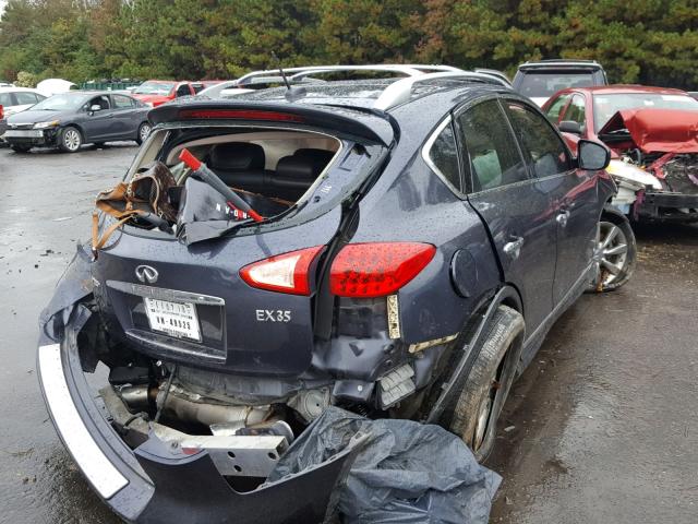 JN1AJ0HR8AM755821 - 2010 INFINITI EX35 BASE BLUE photo 4