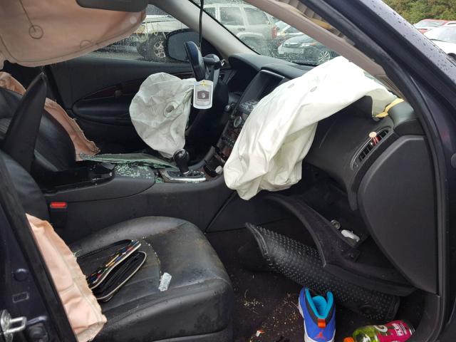 JN1AJ0HR8AM755821 - 2010 INFINITI EX35 BASE BLUE photo 5