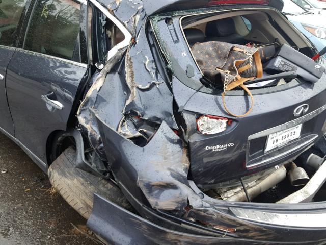 JN1AJ0HR8AM755821 - 2010 INFINITI EX35 BASE BLUE photo 9