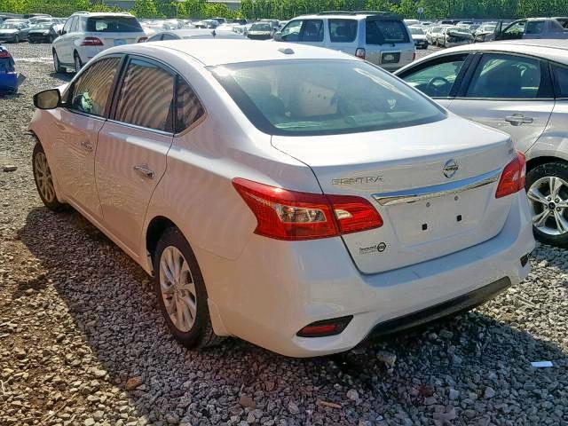 3N1AB7AP8KY204995 - 2019 NISSAN SENTRA S WHITE photo 3