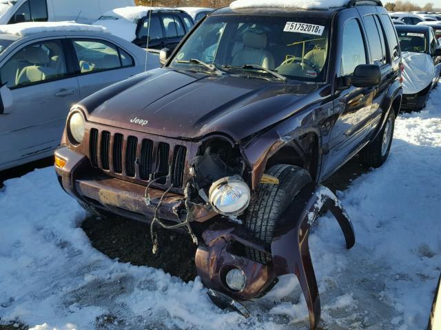 1J4GL58KX4W261674 - 2004 JEEP LIBERTY LI PURPLE photo 9