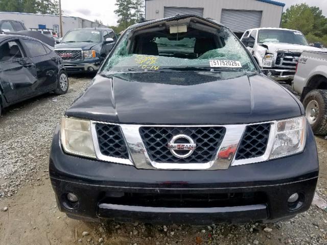 5N1AR18U06C638291 - 2006 NISSAN PATHFINDER BLACK photo 9