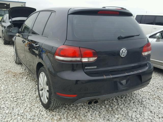 WVWDB7AJ8CW323256 - 2012 VOLKSWAGEN GOLF 黑色 照片 3