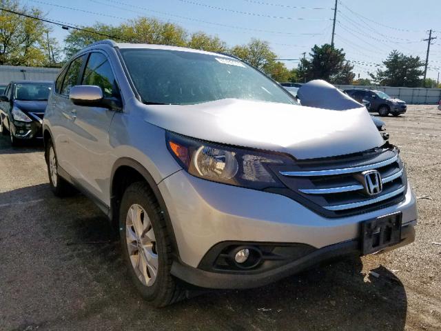 JHLRM4H7XCC000176 - 2012 HONDA CR-V EXL SILVER photo 1