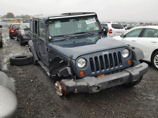 1J4GA39197L168103 - 2007 JEEP WRANGLER X BLUE photo 1