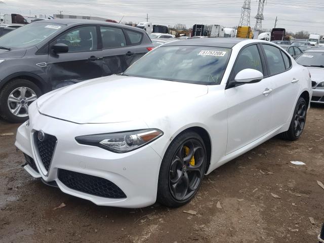 ZARFAEEN2J7593142 - 2018 ALFA ROMEO GIULIA TI WHITE photo 2