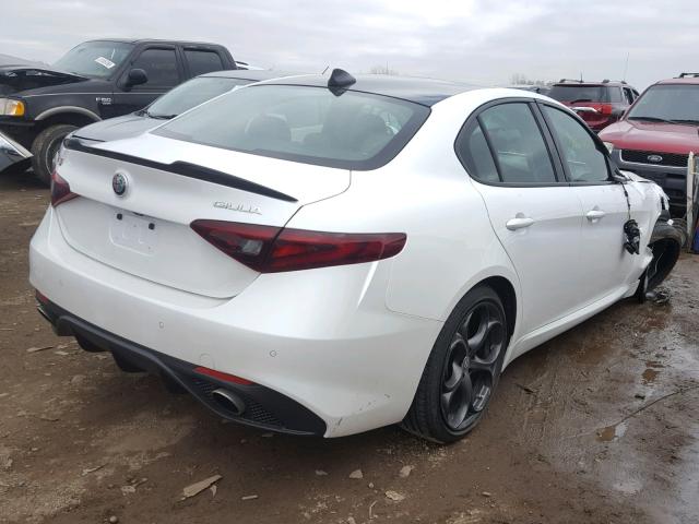 ZARFAEEN2J7593142 - 2018 ALFA ROMEO GIULIA TI WHITE photo 4