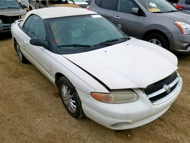 3C3EL55H6VT599736 - 1997 CHRYSLER SEBRING JX WHITE photo 1