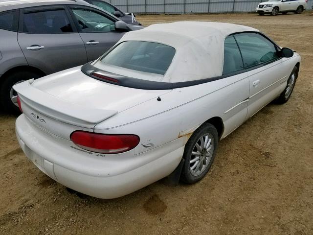 3C3EL55H6VT599736 - 1997 CHRYSLER SEBRING JX WHITE photo 4