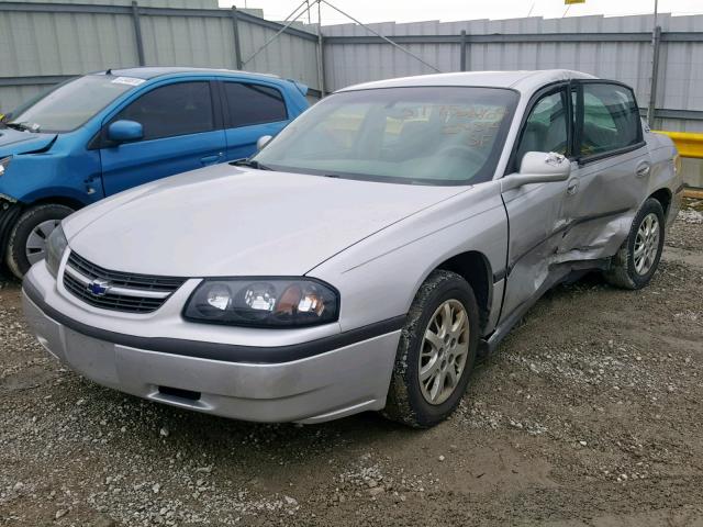 2G1WF52E339190037 - 2003 CHEVROLET IMPALA GRAY photo 2