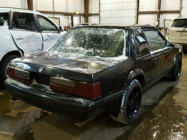 1FACP40EXNF156374 - 1992 FORD MUSTANG LX BLACK photo 4