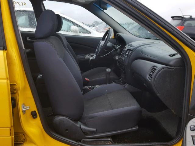 3N1AB51D44L729160 - 2004 NISSAN SENTRA SE- YELLOW photo 5