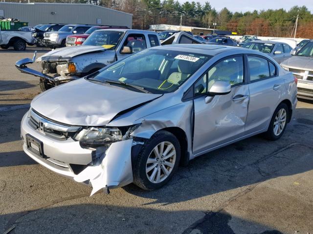 19XFB2F91CE048365 - 2012 HONDA CIVIC EXL 银色 照片 2