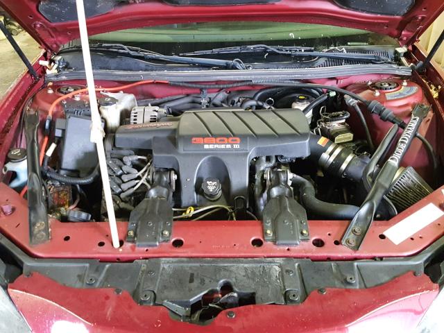 2G2WR524341123626 - 2004 PONTIAC GRAND PRIX წითელი ფოტო 7