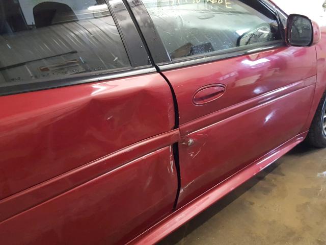 2G2WR524341123626 - 2004 PONTIAC GRAND PRIX წითელი ფოტო 9