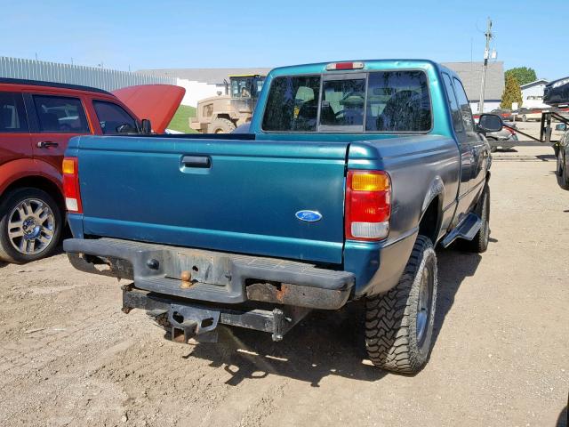 1FTZR15X3WPB12316 - 1998 FORD RANGER SUP GREEN photo 4