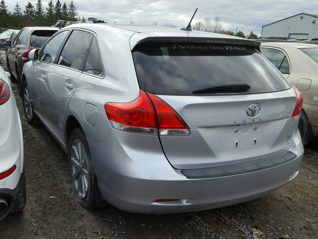 4T3BA3BB6AU013919 - 2010 TOYOTA VENZA BASE SILVER photo 3