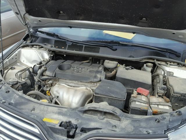 4T3BA3BB6AU013919 - 2010 TOYOTA VENZA BASE SILVER photo 7