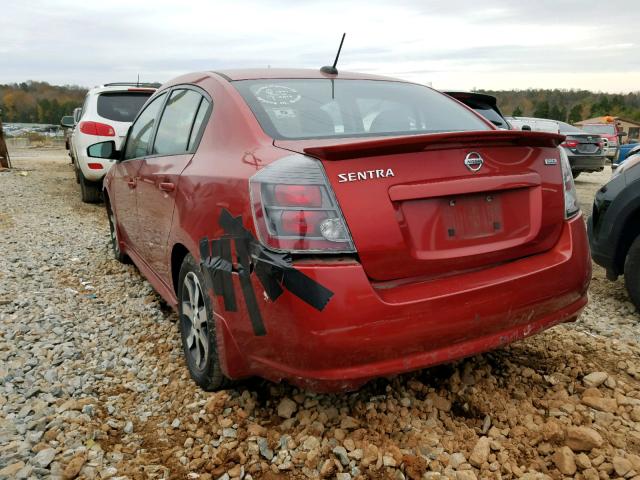 3N1AB6AP6BL730176 - 2011 NISSAN SENTRA 2.0 RED photo 3