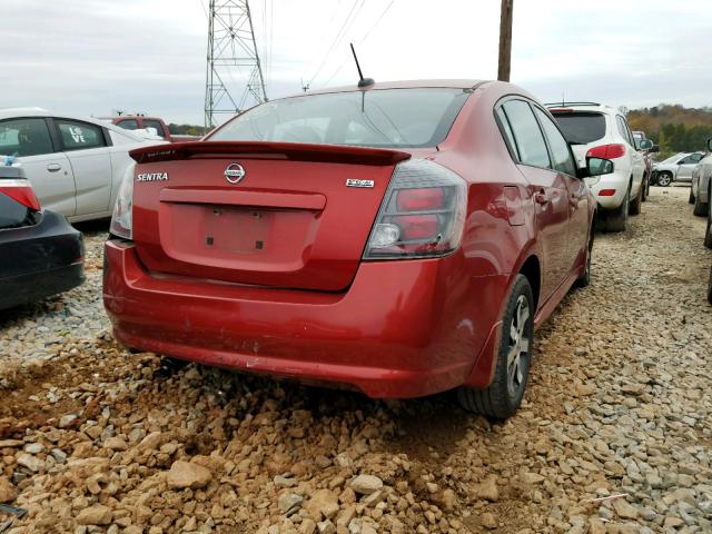 3N1AB6AP6BL730176 - 2011 NISSAN SENTRA 2.0 RED photo 4